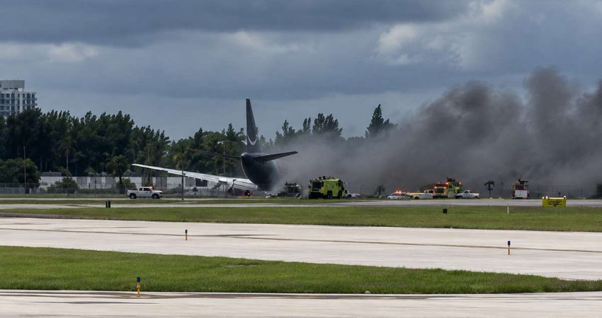 ÚLTIMA HORA: Avión sufre accidente en el Aeropuerto de Miami accindete