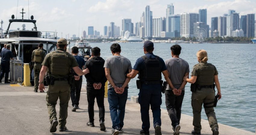 Detienen a cuatro extranjeros con visas vencidas durante un operativo en Miami arrestos en Miami2