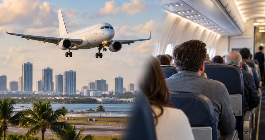 Pasajero causa momentos de tensión en vuelo de Madrid a Miami avion
