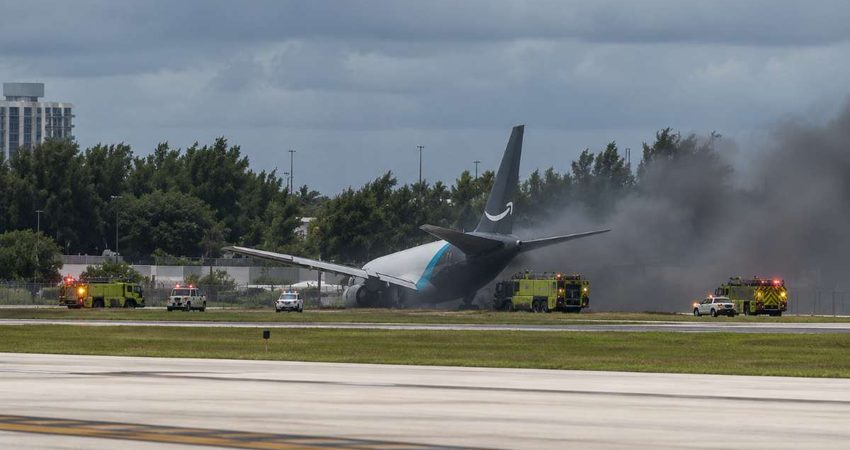 Actualización: Accidente de avión de Amazon en Miami deja cinco muertos y cientos de vuelos afectados avionaccidente