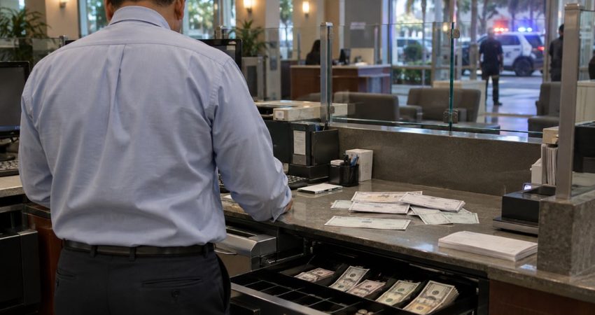 Cajero bancario de Miami Lakes es acusado de robar mรกs de $18,000 mediante efectivo y giros alterados cajero