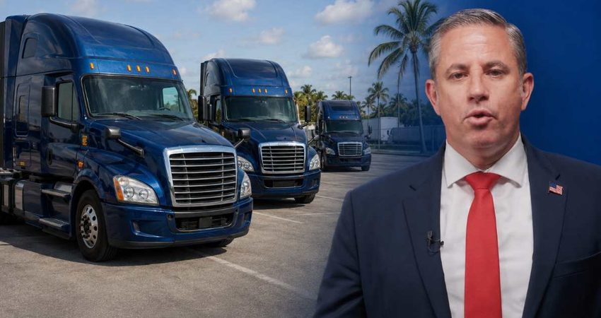 Miami-Dade pone bajo la lupa a escuelas de camioneros por capacitación y dominio del inglés camionescdl