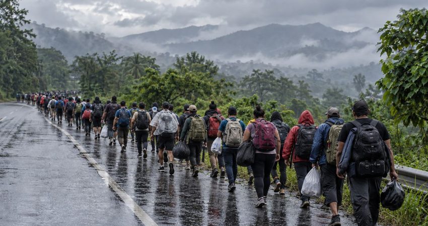 “La frontera está cerrada”: el mensaje atribuido al DHS mientras una nueva caravana migrante avanza por México caravana de migrantes