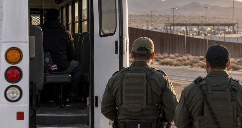 Cubano se negรณ a cruzar a Mรฉxico tras ser llevado en autobรบs por agentes de ICE cubano deportado
