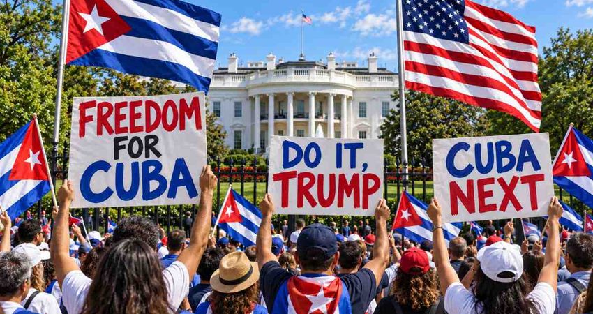 "Do it, Trump": convocan concentración frente a la Casa Blanca para exigir la libertad de Cuba este 1 de octubre cubanoscasablanca