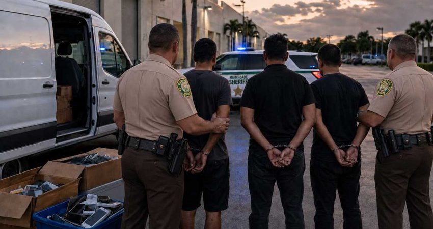 Tres cubanos son arrestados por presunta cadena de robos a negocios en Miami-Dade miamidadearrestos