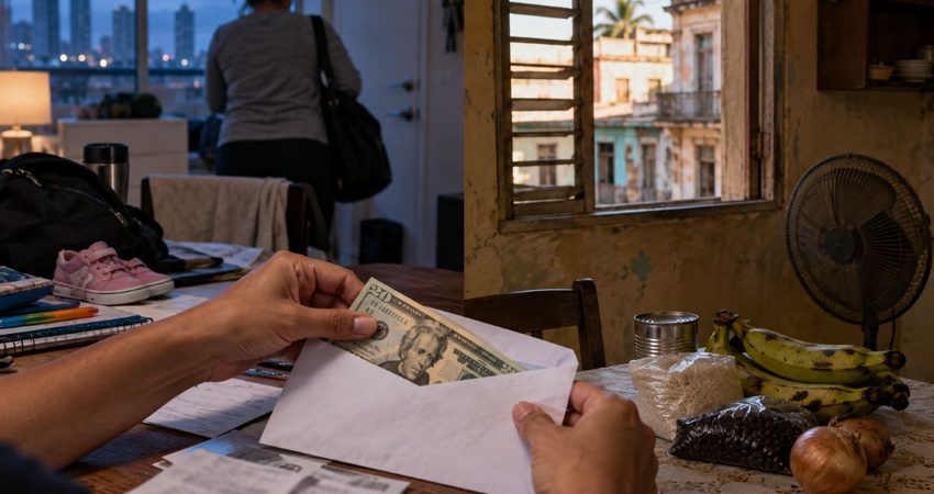 Cubana responde a quienes desprecian las remesas: “Esos 20 dólares se los quita uno para mandarlos a Cuba” remesass