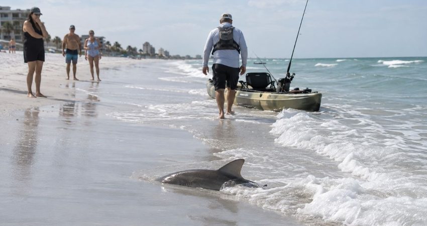 FWC investiga hecho en el que un pescador habría mutilado tiburones y abandonado sus restos en Redington Shores tiburon1