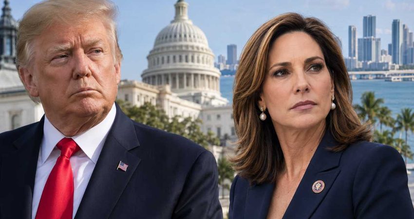 Trump difunde llamados a reemplazar a María Elvira Salazar tras sus críticas a las redadas migratorias trumpmariaelvira