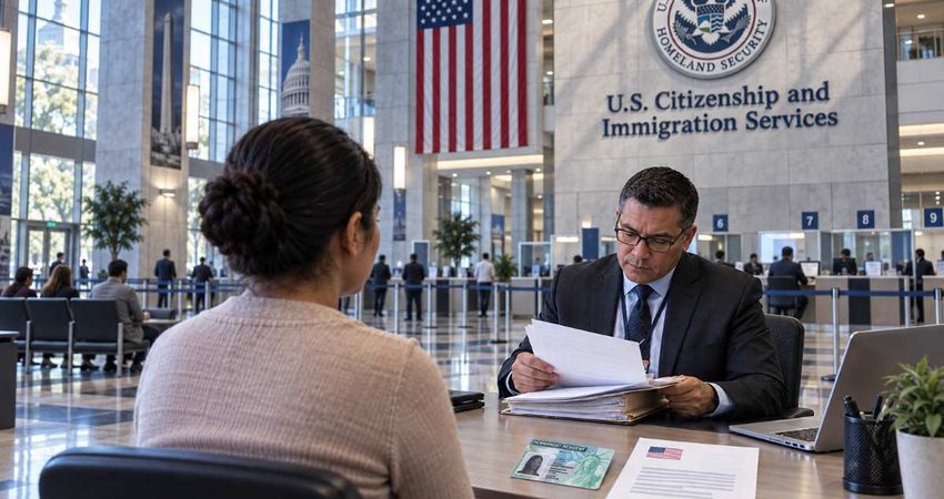 Aumentan las entrevistas para la Green Card, pero las aprobaciones pierden impulso uscisentrevista
