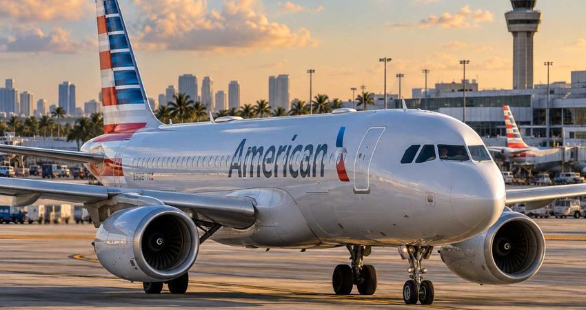 American Airlines eliminará dos rutas desde Miami después de las fiestas de fin de año American Airlines A319 at Miami Airport
