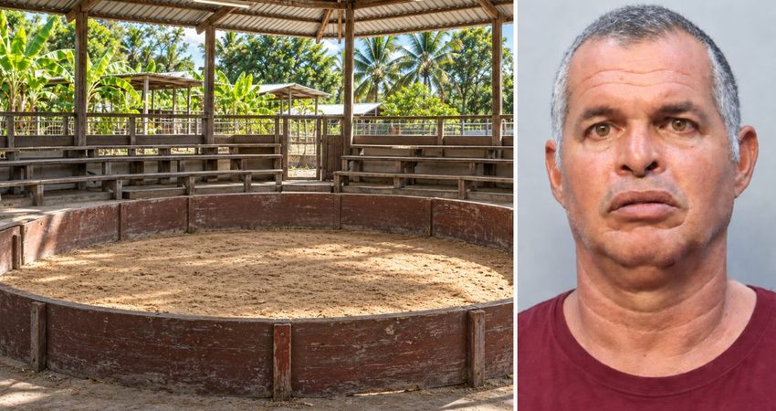 Una investigación del FBI destapa una presunta operación de peleas de gallos en Miami-Dade Arena de gallos vacía y retrato