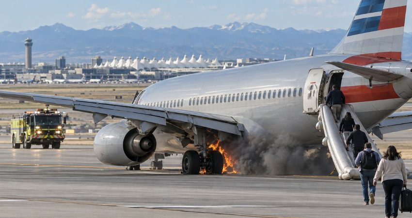 Un neumático falla durante el despegue y desata una emergencia en un vuelo a Miami Avion