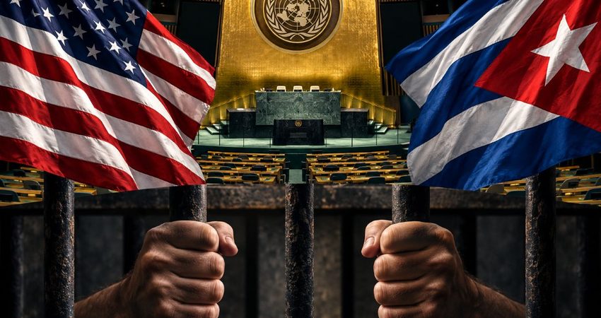 Washington desafía al régimen antes de la votación sobre el embargo y exige cambios políticos en la isla Banderas, Asamblea y barrotes