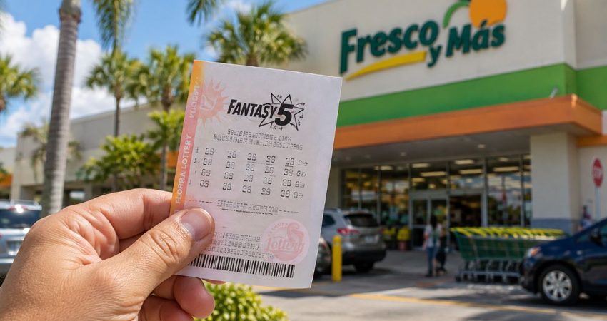 Boleto de Fantasy 5 vendido en un supermercado de Miami gana más de $108,000 Boleto de lotería en Fresco y Más