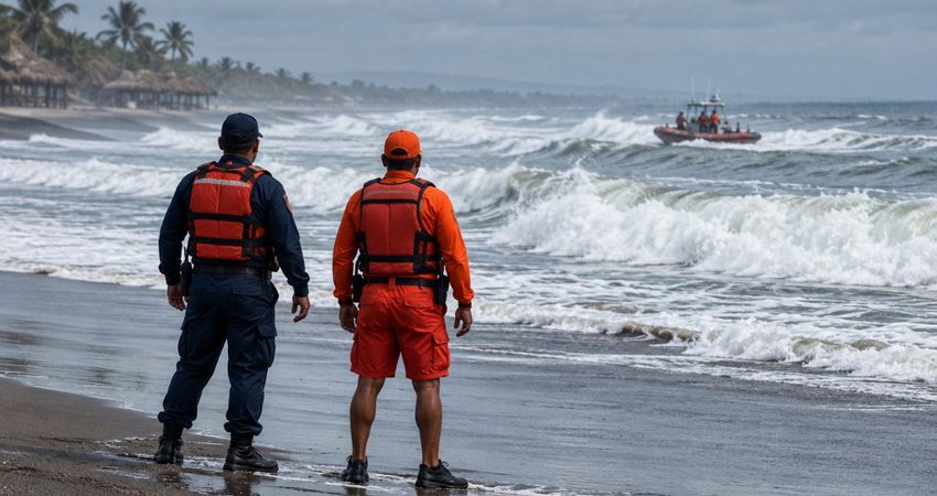 Buscan desesperadamente a una cubana de 25 años que desapareció mientras nadaba en una playa de Tapachula Búsqueda marítima en Playa Linda