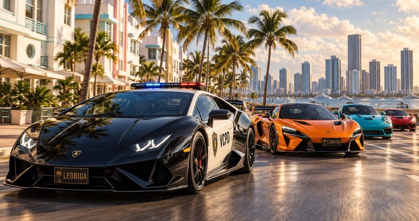 GTA 6 sale de la pantalla: una caravana de super autos convierte Miami en Vice City Convoy de superdeportivos en Miami