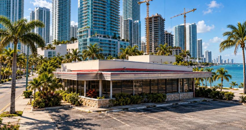 Biscayne Boulevard cambia de rostro: negocios históricos dan paso a proyectos residenciales Del viejo diner al nuevo Miami