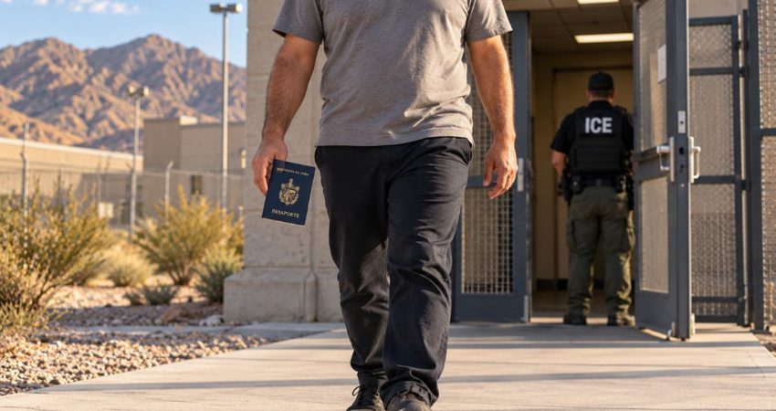 ICE lo mantenía detenido sin una vía real para deportarlo: jueza ordena liberar a un inmigrante cubano en Nevada Hombre sale con pasaporte cubano