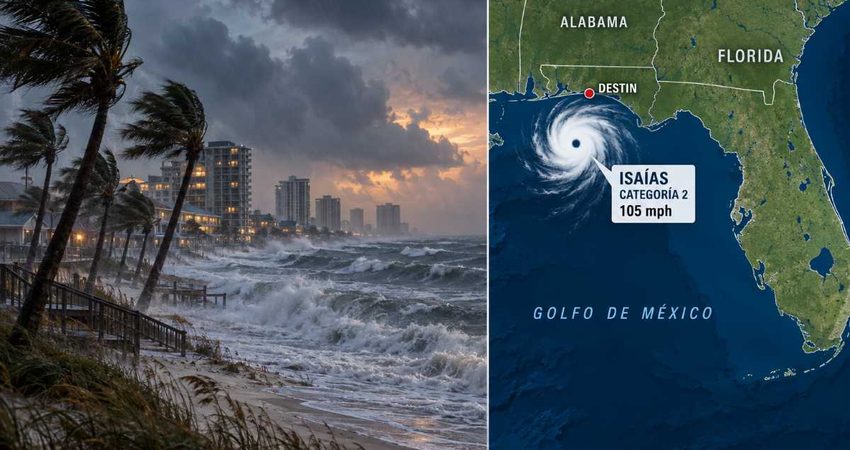 Isaías toca tierra en Florida con vientos de 105 mph y amenaza de inundaciones Hurricane Isaias Over Florida’s Gulf Coast