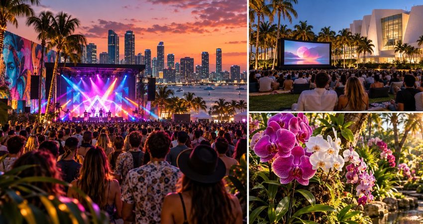 Miami se llena de planes del 12 al 18 de octubre: cine gratis, festivales y noches de Halloween Miami en octubre_ música, cine y orquídeas