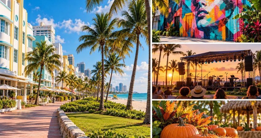 Miami tendrá un fin de semana lleno de planes gratis: ocho opciones para el 10 y 11 de octubre Miami_ playa, arte, música y calabazas