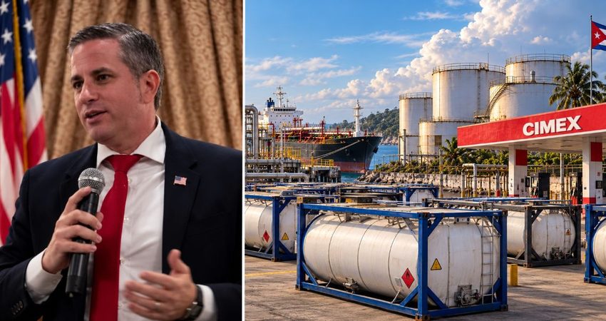 Dariel Fernández advierte a empresas de Miami-Dade: perderán su recibo comercial si violan sanciones a Cuba Micrófono, CIMEX y tanques de combustible