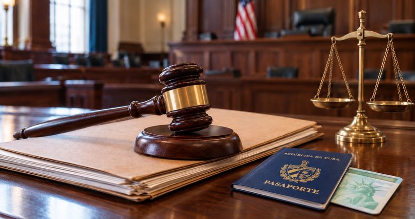 Freno judicial a la Lotería de Visas: Tribunal de apelaciones bloquea provisionalmente la orden de abrir el registro prevista para noviembre Pasaporte cubano en escritorio judicial
