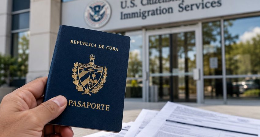 Pasaporte cubano frente a USCIS