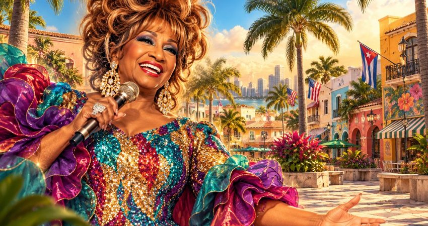 El legado de Celia Cruz conquista otro espacio en Miami: así será la Plaza Azúcar dedicada a la Reina de la Salsa Plaza Azúcar honra a Celia Cruz