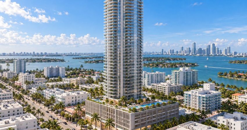 Miami Beach podría sumar una torre de 39 pisos: amplían proyecto con 149 viviendas en Alton Road Propuesta de torre residencial en Alton Road