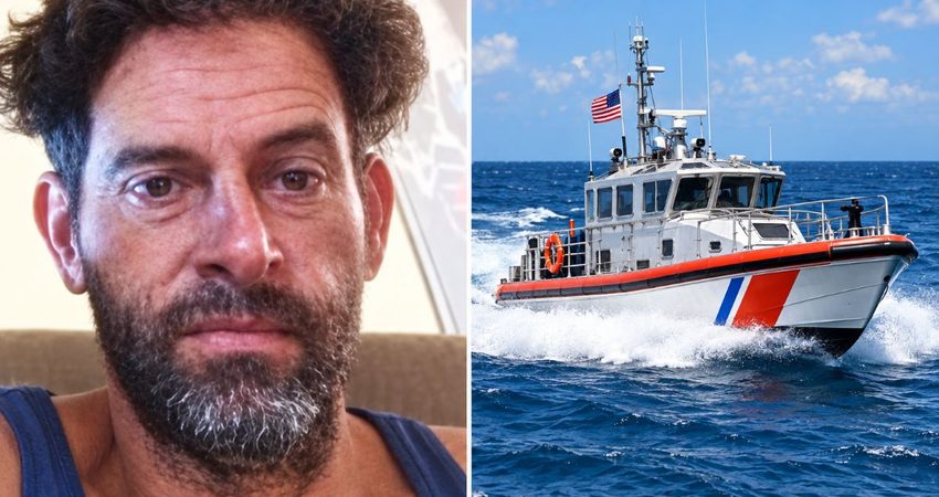 Salió a buscar comida para su hija y terminó a la deriva: el relato del cubano rescatado frente a Florida Retrato y lancha de rescate