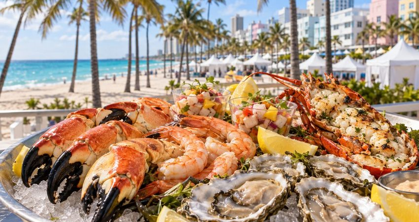South Beach se llena de mariscos: regresa el festival con degustaciones ilimitadas y entradas desde $160 Sabores del mar en South Beach