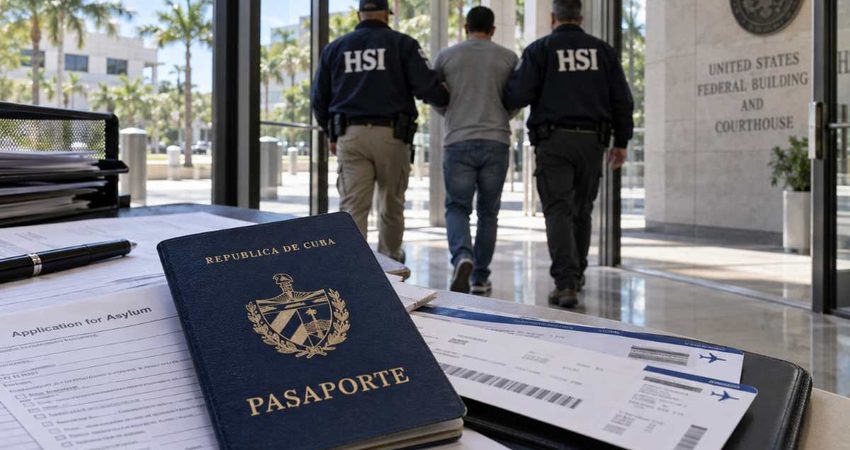 Condenan en Florida a cinco cubanos por una red vinculada a más de 1,700 solicitudes de asilo fraudulentas arrestocubanos