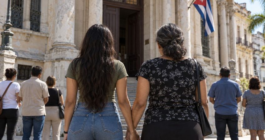 Régimen cubano lleva a juicio a la opositora Anna Bensi y su madre mientras artistas del exilio muestran su respaldo a la joven opositoras cubanas