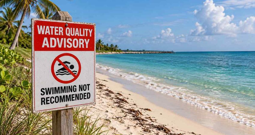 Alerta por bacterias en Key Biscayne: recomiendan evitar el agua en Crandon Park South playacrandon