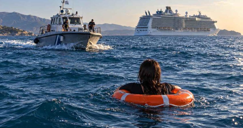 Mujer sobrevive 20 horas en el mar tras caer de un crucero de Royal Caribbean rescate